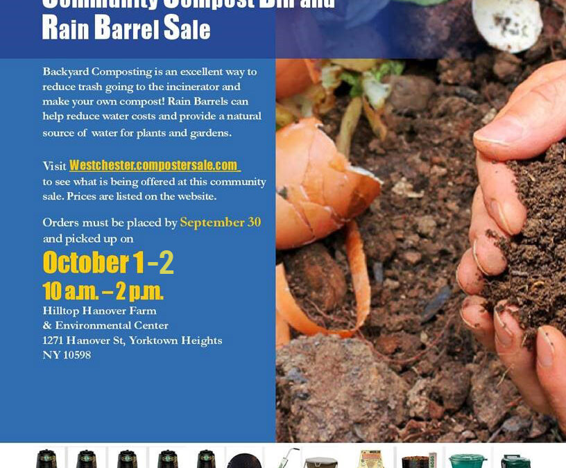 Rain Barrel Sale at Hilltop Hanover – Register this week!